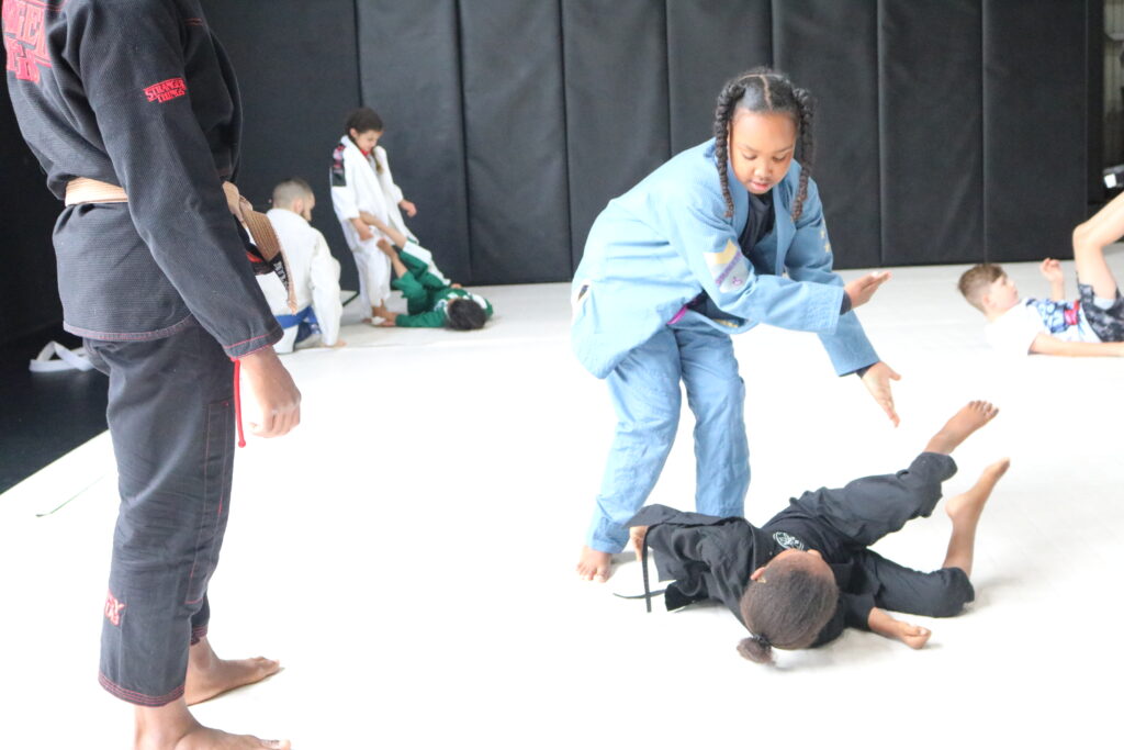 practising drills in the best martial art for kids