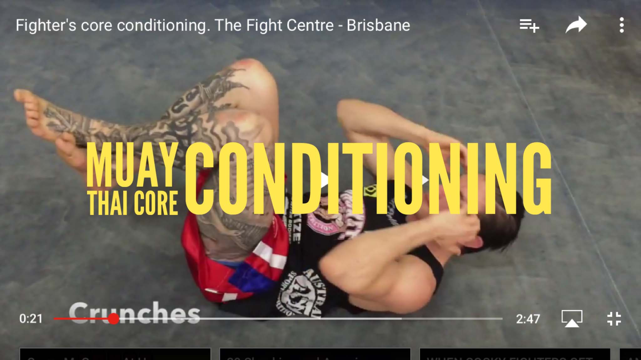 Core Conditioning for Muay Thai